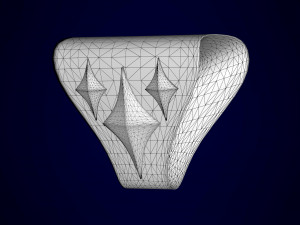 Crater Pendant 3D-Modell