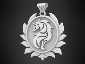 Lupus Minor Pendant 3D Model