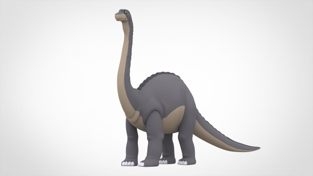 Grandma Longneck 3D Модель .c4d .max .obj .3ds .fbx .stl .blend 
