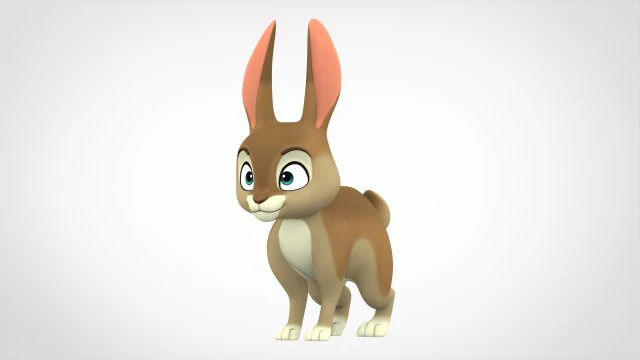 Bunny 3D Model .c4d .max .obj .3ds .fbx .stl .blend 
