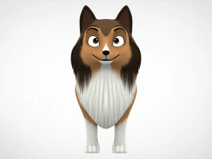 ラフ・コリー 3Dモデル