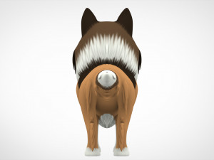 Rough Collie 3D Model