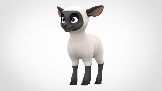 Sheep 3D Модель .c4d .max .obj .3ds .fbx .stl .blend 