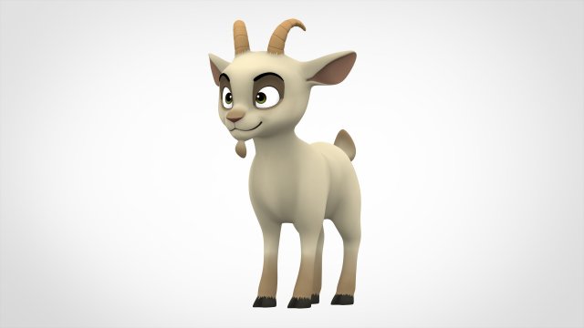 Goat Modello 3D .c4d .max .obj .3ds .fbx .stl .blend 
