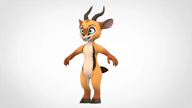 Lupdorcas 3D Model .c4d .max .obj .3ds .fbx .stl .blend 