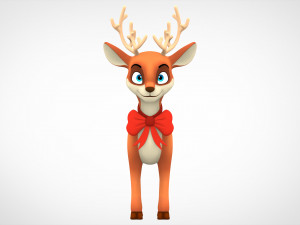 Christmas Reindeer 3D Model