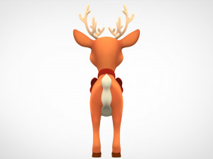 Christmas Reindeer 3D Model