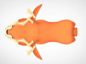Christmas Reindeer 3D Model