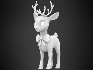 Christmas Reindeer 3D Model