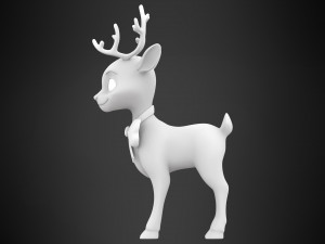 Christmas Reindeer 3D Model