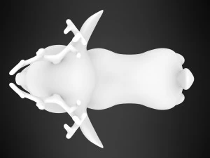 Christmas Reindeer 3D Model