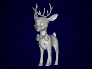 Christmas Reindeer 3D Model