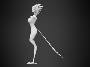 Fem Stolas Model 3D