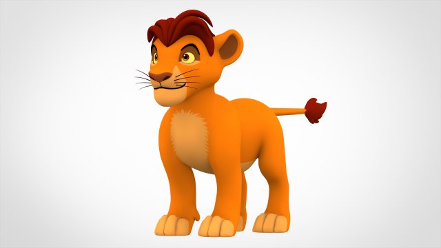 Mufasa Cub 3D 모델 .c4d .max .obj .3ds .fbx .stl .blend 