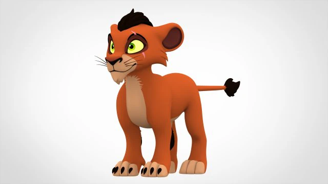 Scar Cub 3D Model .c4d .max .obj .3ds .fbx .stl .blend 
