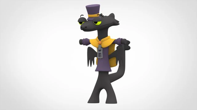 Hat Kid Toothless Smug Dancin 3D Model .c4d .max .obj .3ds .fbx .stl .blend 