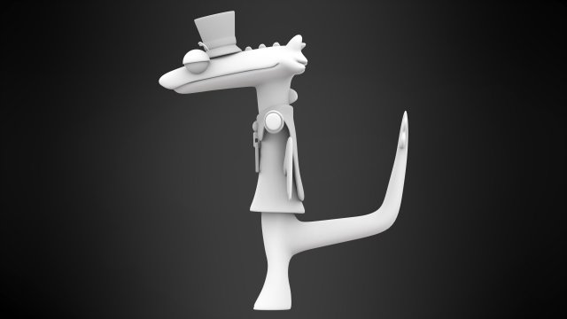 Hat Kid Toothless Smug Dancin 3D Model in Fantasy 3DExport