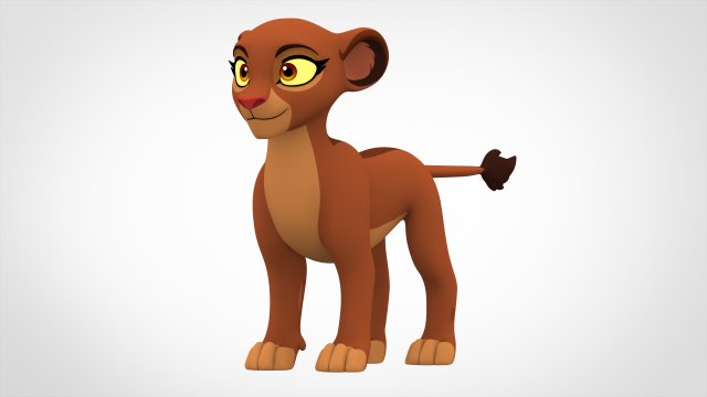 Rani Cub Model 3D .c4d .max .obj .3ds .fbx .stl .blend 