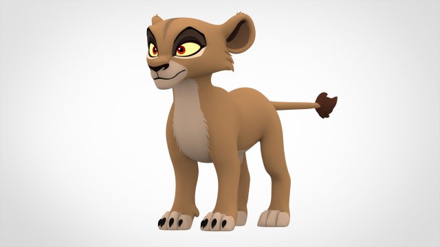 Zira Cub Modèle 3D .c4d .max .obj .3ds .fbx .stl .blend 