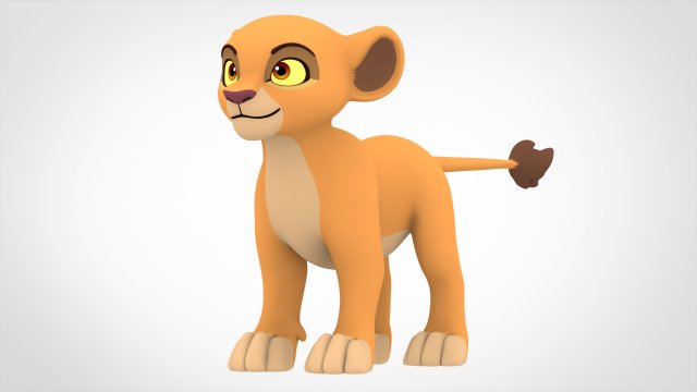 Kiara Cub 3D 모델 .c4d .max .obj .3ds .fbx .stl .blend 