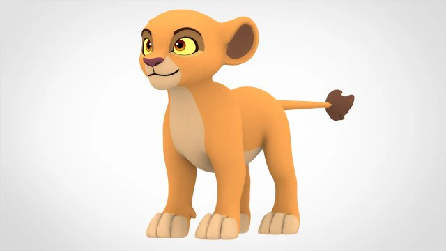 Kiara Cub 3D Model .c4d .max .obj .3ds .fbx .stl .blend 