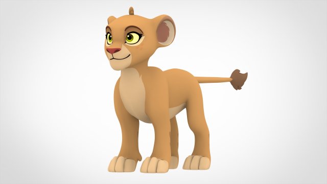 Tiifu Cub Model 3D .c4d .max .obj .3ds .fbx .stl .blend 