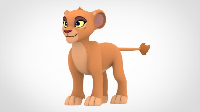 Zuri Cub 3D 모델 .c4d .max .obj .3ds .fbx .stl .blend 
