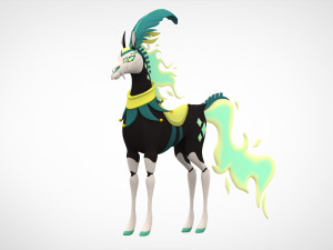 Green Circus Horse 3D Модель