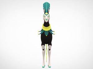 Green Circus Horse 3D Модель