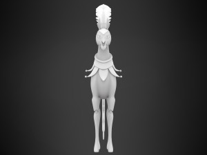 Green Circus Horse 3D Модель