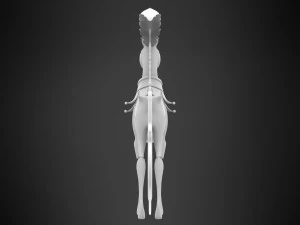 Green Circus Horse 3D Model