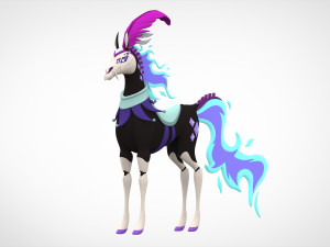 Violet Circus Horse 3D Модель
