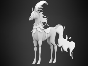 Violet Circus Horse 3D Модель