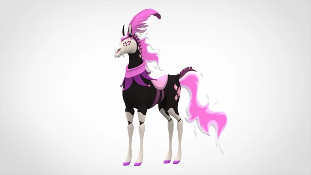 Pink Circus Horse 3D Model .c4d .max .obj .3ds .fbx .stl .blend 