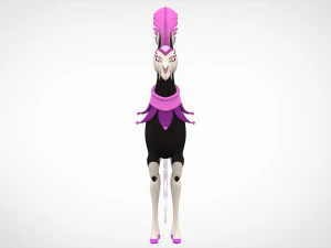 Pink Circus Horse 3D Model