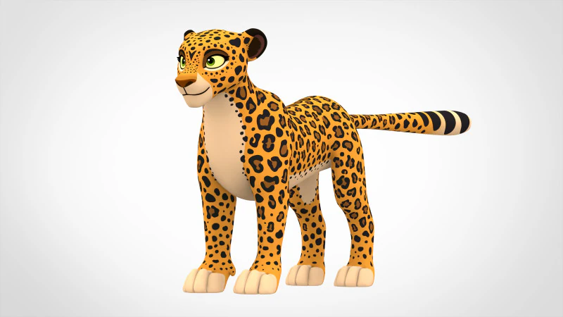 Leopard 3D Model .c4d .max .obj .3ds .fbx .stl .blend