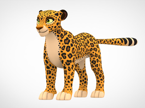 Leopard 3D मॉडल