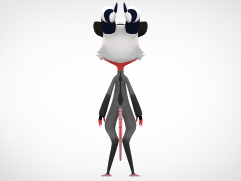 Moxxie Opossum 3D Model