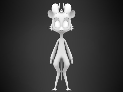 Moxxie Opossum 3D Model