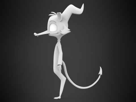 Moxxie Opossum 3D Model