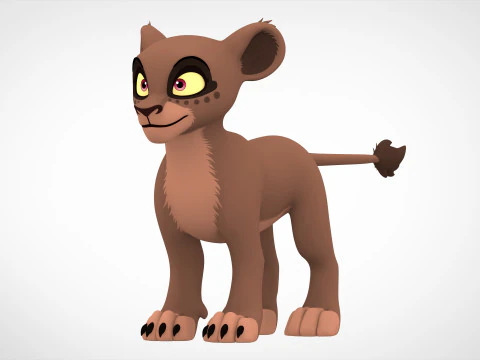 Filhote de Mjanja Modelo 3D