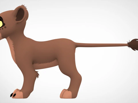 Mjanja yavrusu 3D Model