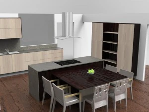 moderne keuken 3D Model