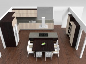 modern kitchen 3D 模型