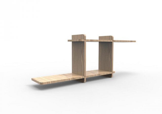 repisa tipo cubo 3D Model .c4d .max .obj .3ds .fbx .stl .blend 