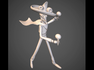 mexican skeleton 3D मॉडल