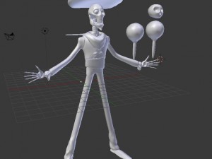 mexican skeleton 3D मॉडल