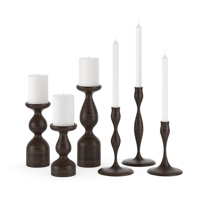 candles 3D मॉडल .c4d .max .obj .3ds .fbx .stl .blend