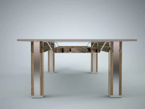 a guest table is in scandinavian style 3D Model