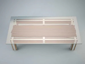 a guest table is in scandinavian style 3D Model